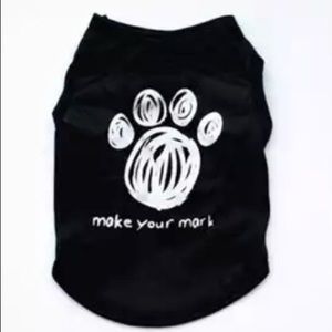 Cute Printed Summer Dog Shirt “Make Your Mark” 🐶